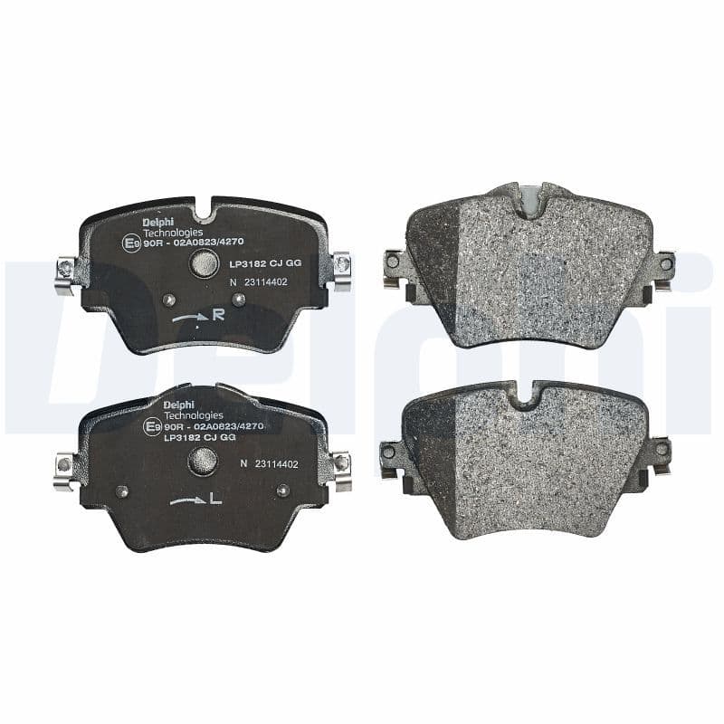 set placute frana,frana disc DELPHI LP3182