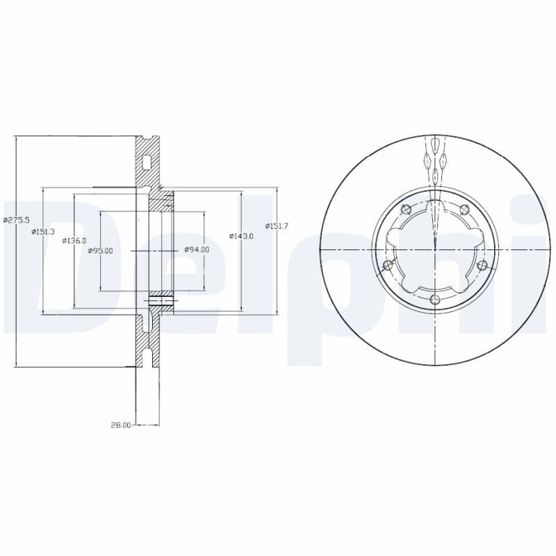 Disc frana DELPHI BG4217