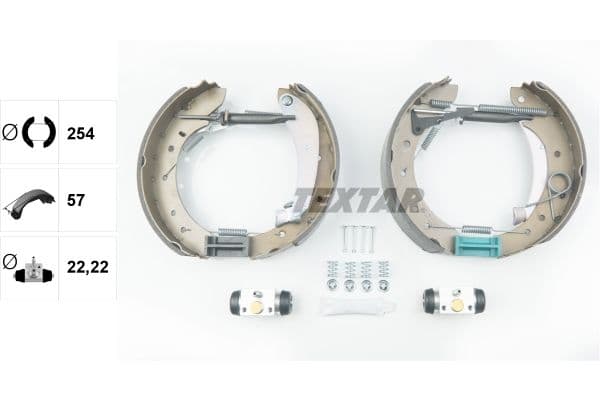 Set saboti frana TEXTAR Shoe Kit Pro 84049601