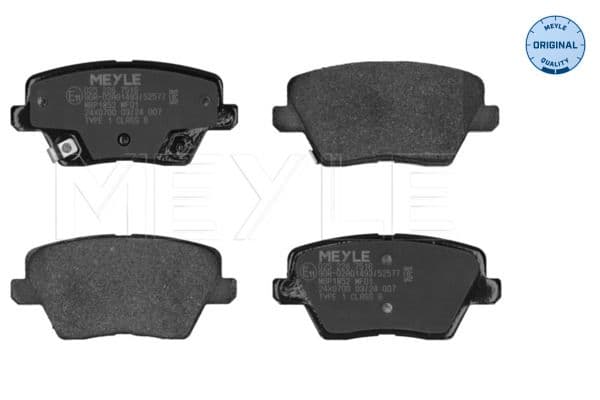 set placute frana,frana disc MEYLE -ORIGINAL: True to OE. 025 226 7516