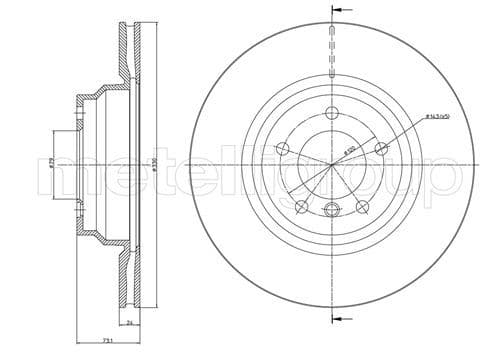 Disc frana METELLI 23-0872C