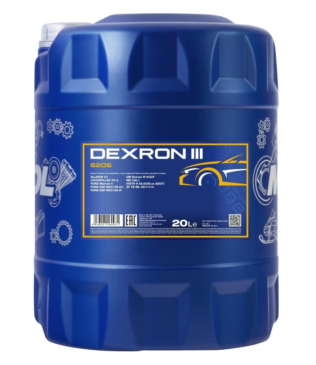 MANNOL DEXRON III AUTOMATIC PLUS- 20L