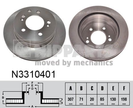 Disc frana NIPPARTS N3310401