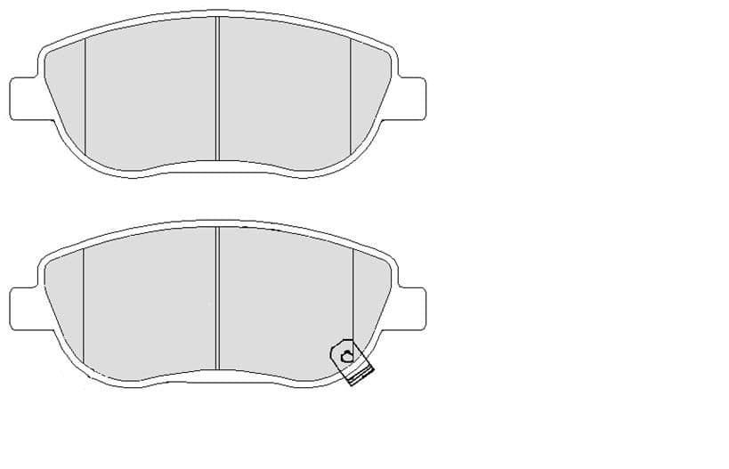 set placute frana,frana disc MOTAQUIP LVXL1673