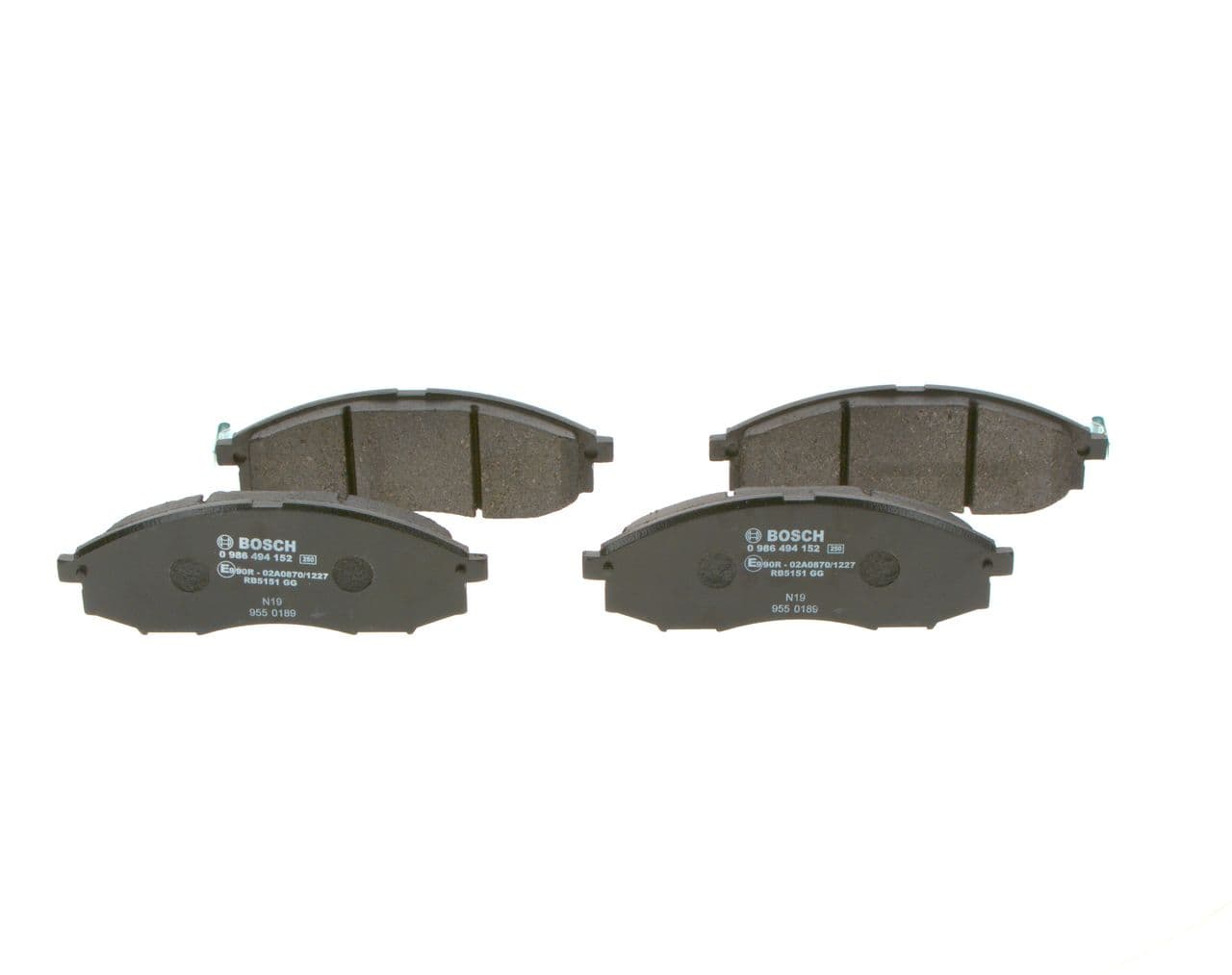 set placute frana,frana disc BOSCH 0 986 494 152