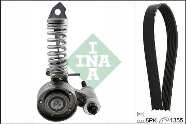 Set curea transmisie cu caneluri Schaeffler INA 529 0297 10