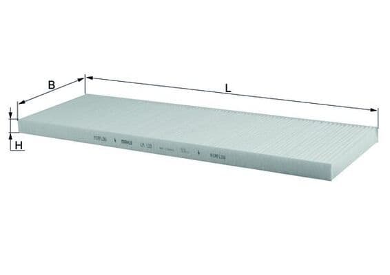 Filtru, aer habitaclu MAHLE LA 123