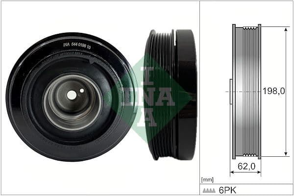 Fulie curea, arbore cotit Schaeffler INA 544 0196 10