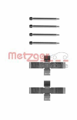 Set accesorii, placute frana METZGER 109-1004