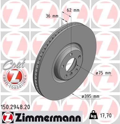 Disc frana ZIMMERMANN COAT Z 150.2948.20