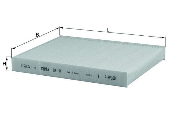 Filtru, aer habitaclu MAHLE LA 144
