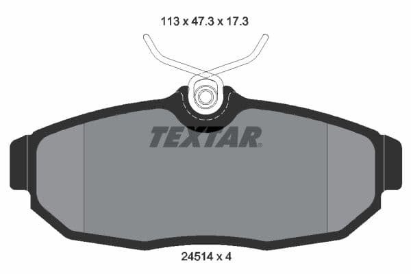 set placute frana,frana disc TEXTAR 2451401
