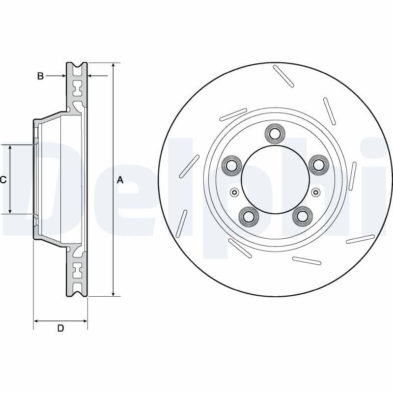 Disc frana DELPHI BG9165C