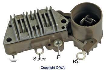 Regulator, alternator WAI IN434