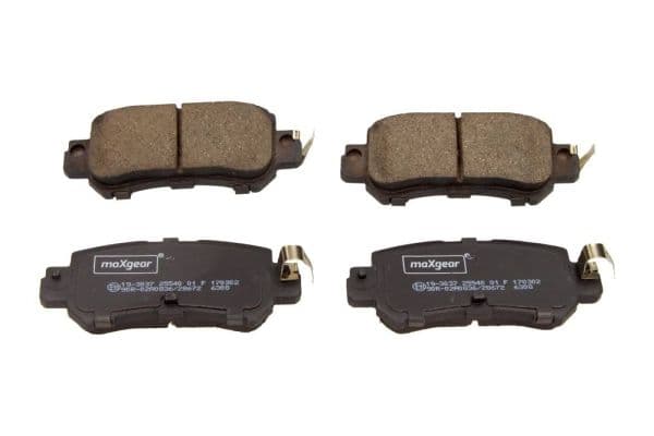 set placute frana,frana disc MAXGEAR 19-3037