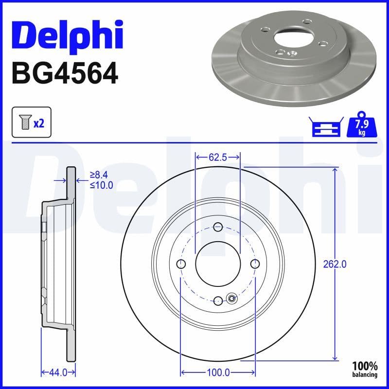 Disc frana DELPHI BG4564