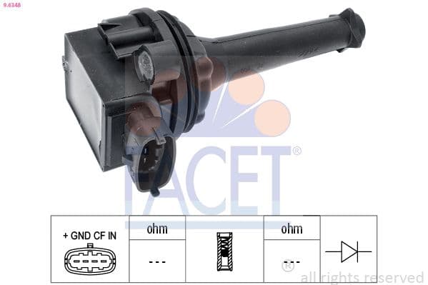 bobina de inductie FACET OE Equivalent 9.6348