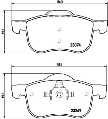 set placute frana,frana disc BREMBO PRIME LINE P 86 020