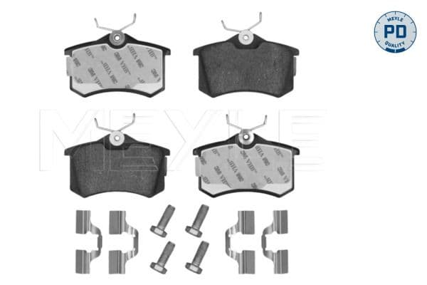set placute frana,frana disc MEYLE -PD: Advanced performance and design. 025 209 6115/PD