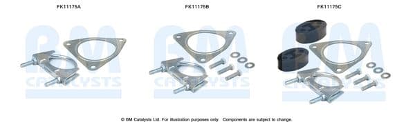 Set montaj, filtru funingine/particule BM CATALYSTS FK11175