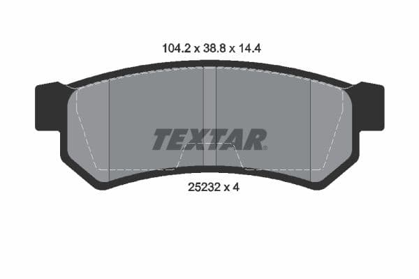 set placute frana,frana disc TEXTAR Q+ 2523201