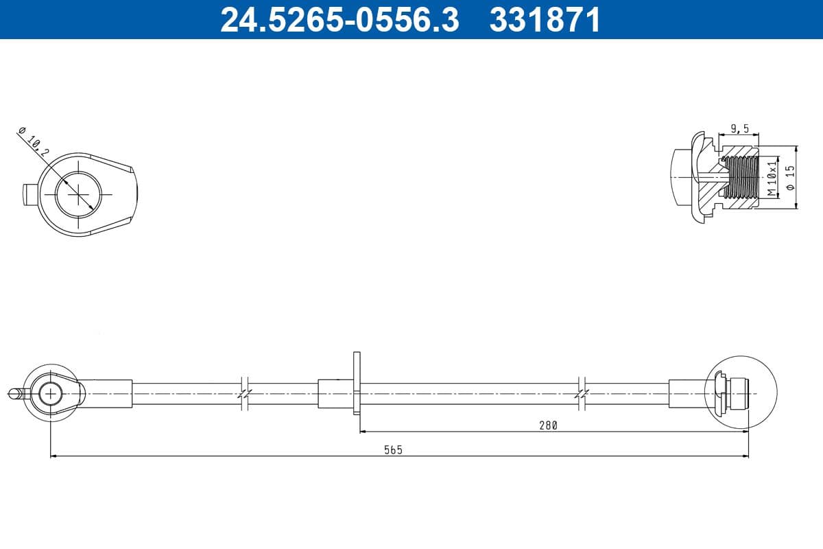 Furtun frana ATE 24.5265-0556.3