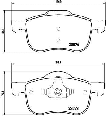 set placute frana,frana disc BREMBO PRIME LINE P 86 016