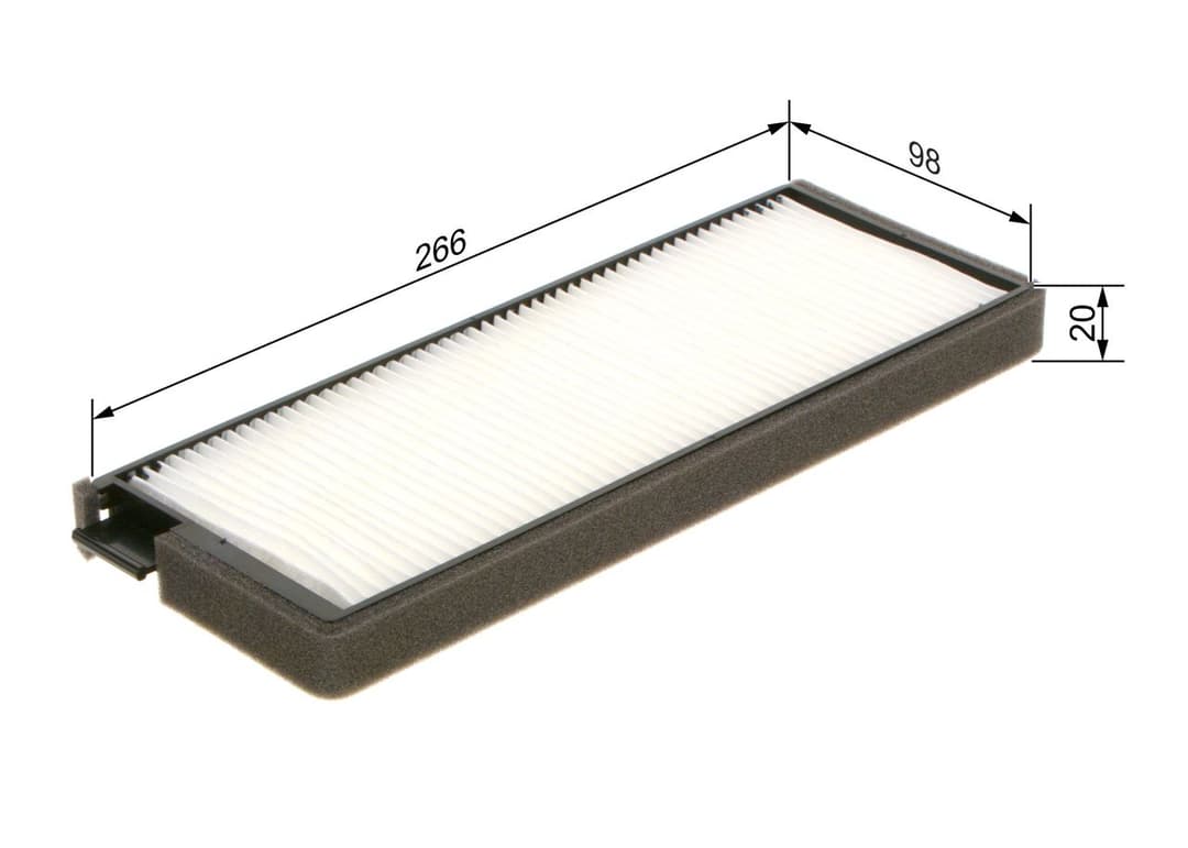 Filtru, aer habitaclu BOSCH 1 987 435 123