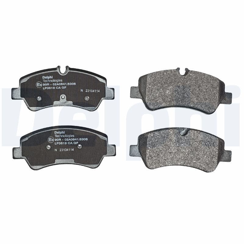 set placute frana,frana disc DELPHI LP3619