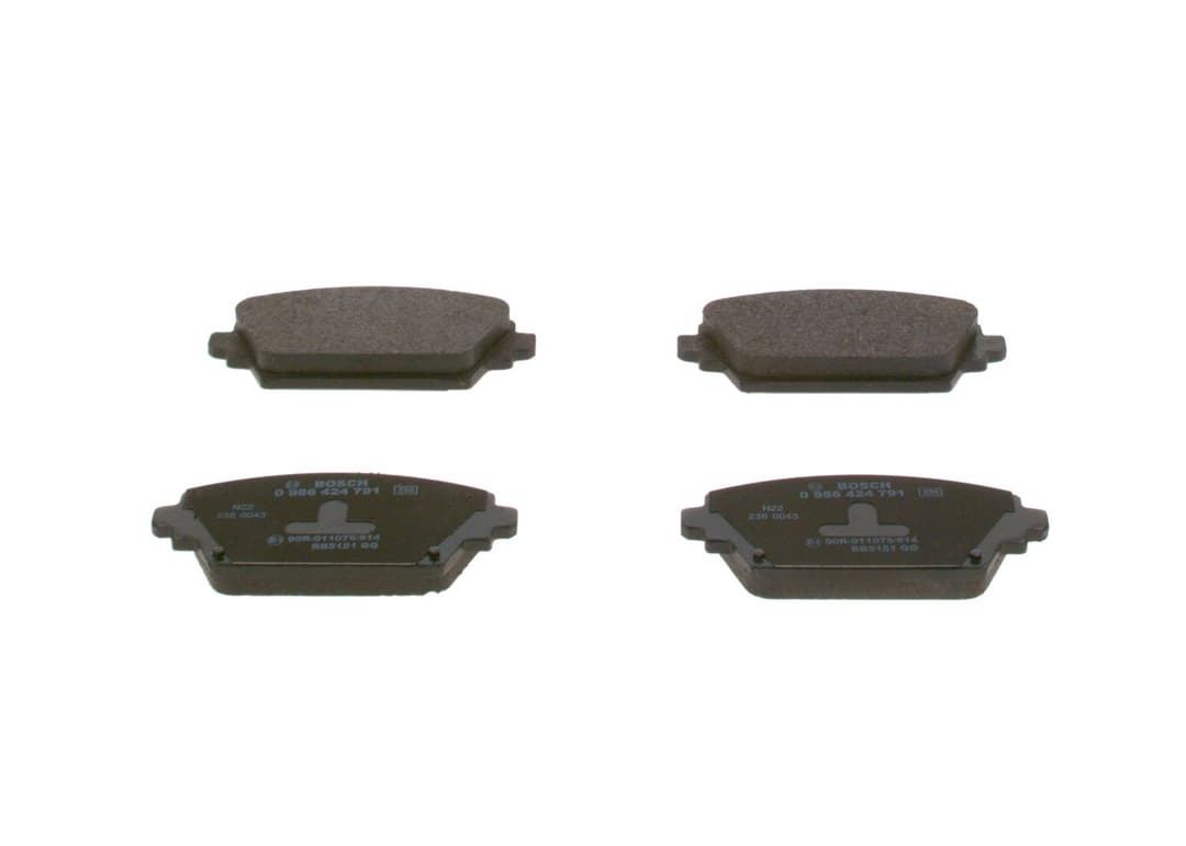 set placute frana,frana disc BOSCH 0 986 424 791