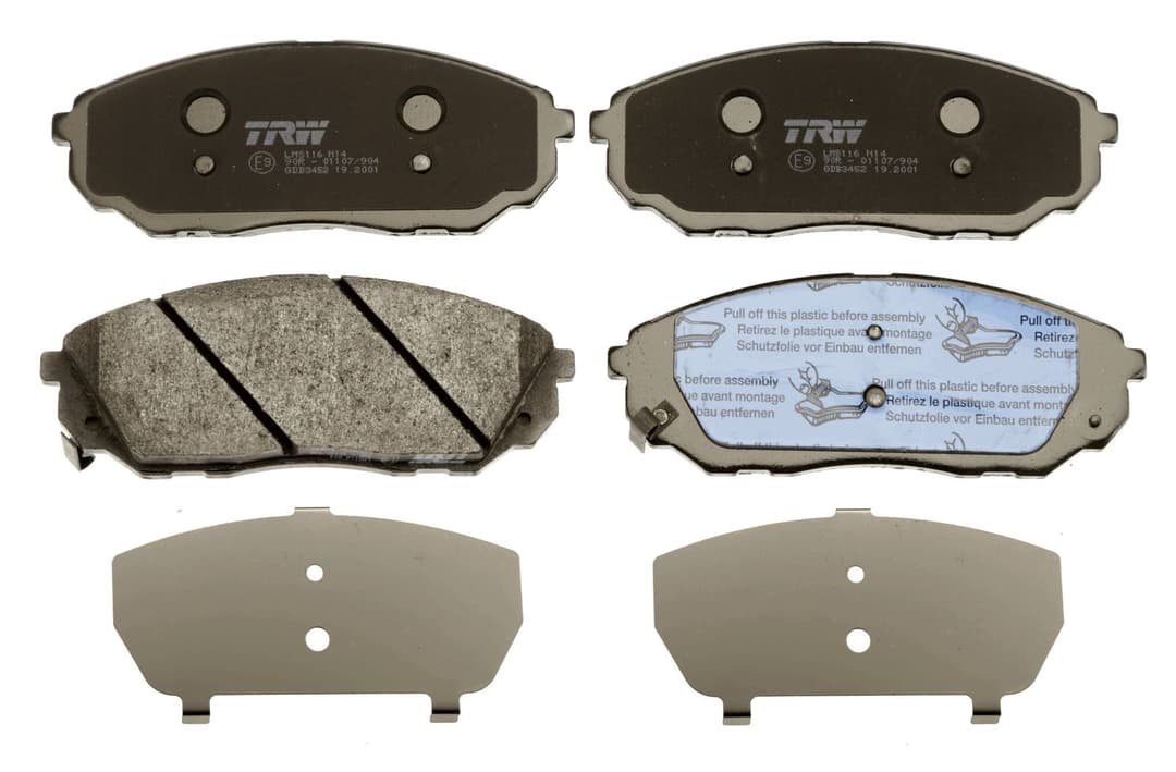 set placute frana,frana disc TRW GDB3452