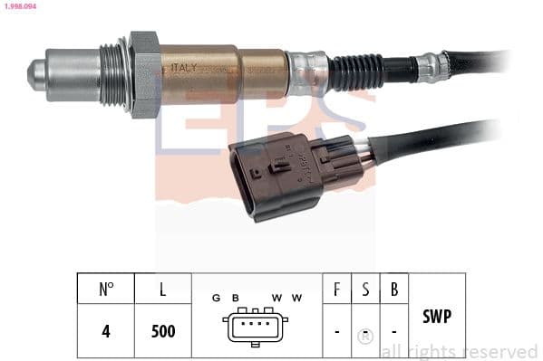 Sonda Lambda EPS Made in Italy - OE Equivalent 1.998.094