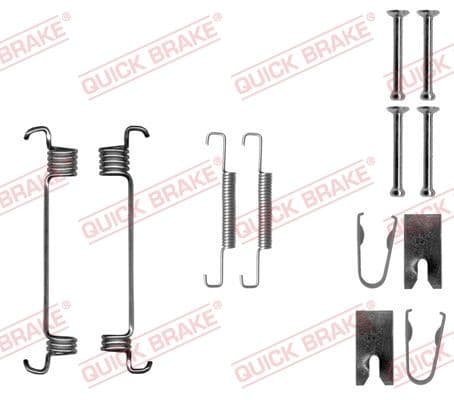 set accesorii, saboti frana parcare QUICK BRAKE 105-0875