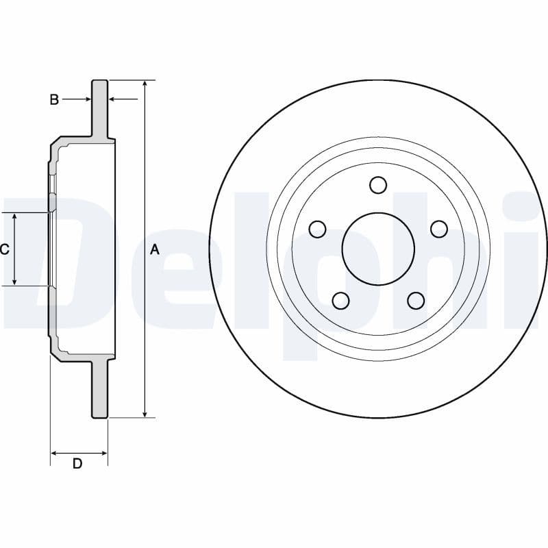 Disc frana DELPHI BG4772C