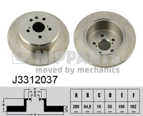 Disc frana NIPPARTS J3312037