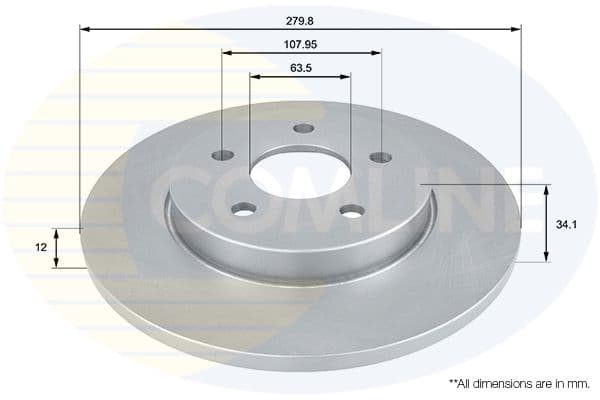 Disc frana COMLINE ADC1219