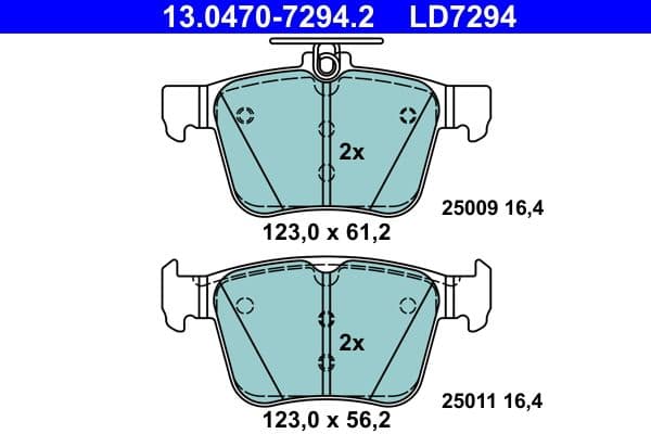 set placute frana,frana disc ATE Ceramic 13.0470-7294.2