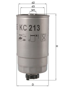 filtru combustibil MAHLE KC 213