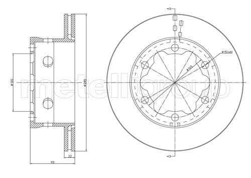 Disc frana METELLI 23-0645