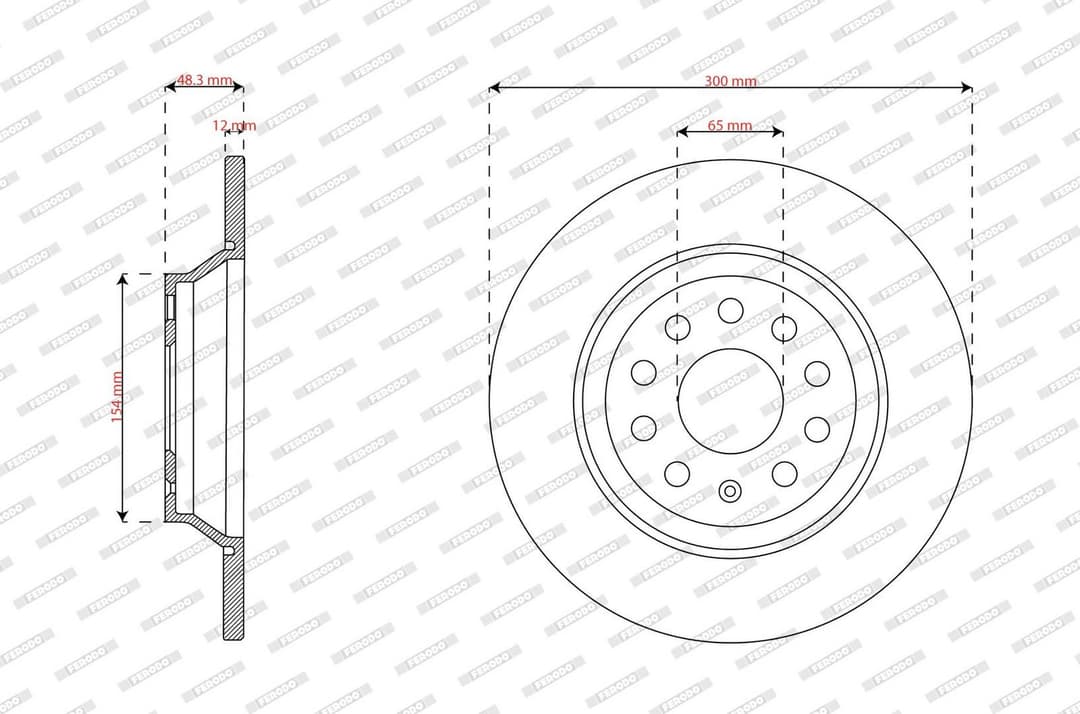 Disc frana FERODO DDF3169C