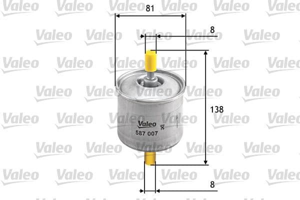 filtru combustibil VALEO 587007