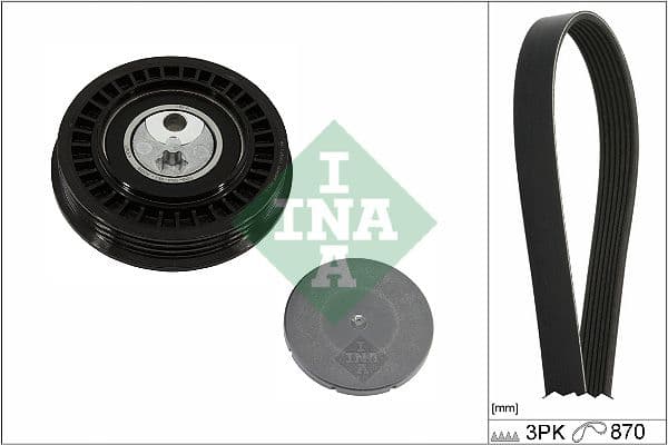 Set curea transmisie cu caneluri Schaeffler INA 529 0582 10