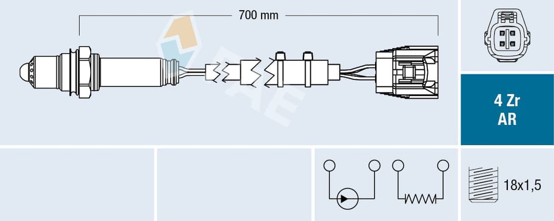 Sonda Lambda FAE 75652