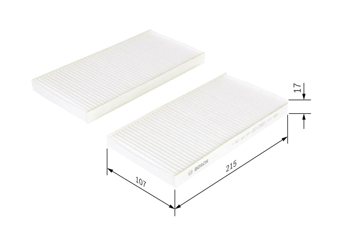 Filtru, aer habitaclu BOSCH 1 987 432 277