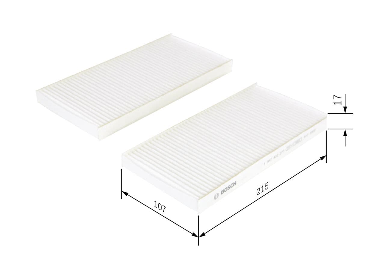 Filtru, aer habitaclu BOSCH 1 987 432 277