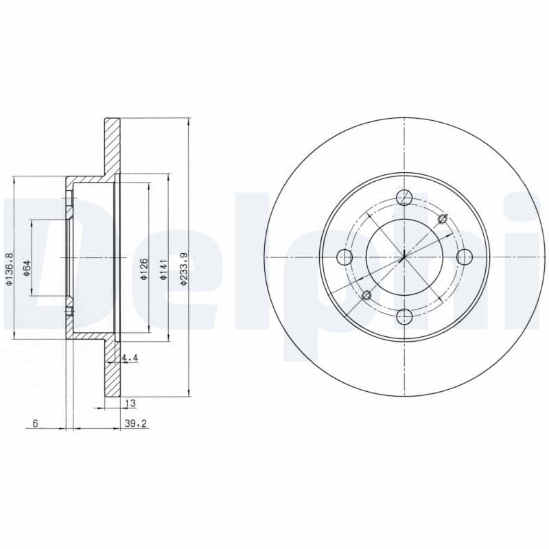 Disc frana DELPHI BG2809
