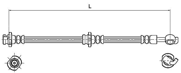 Furtun frana METZGER 4110129