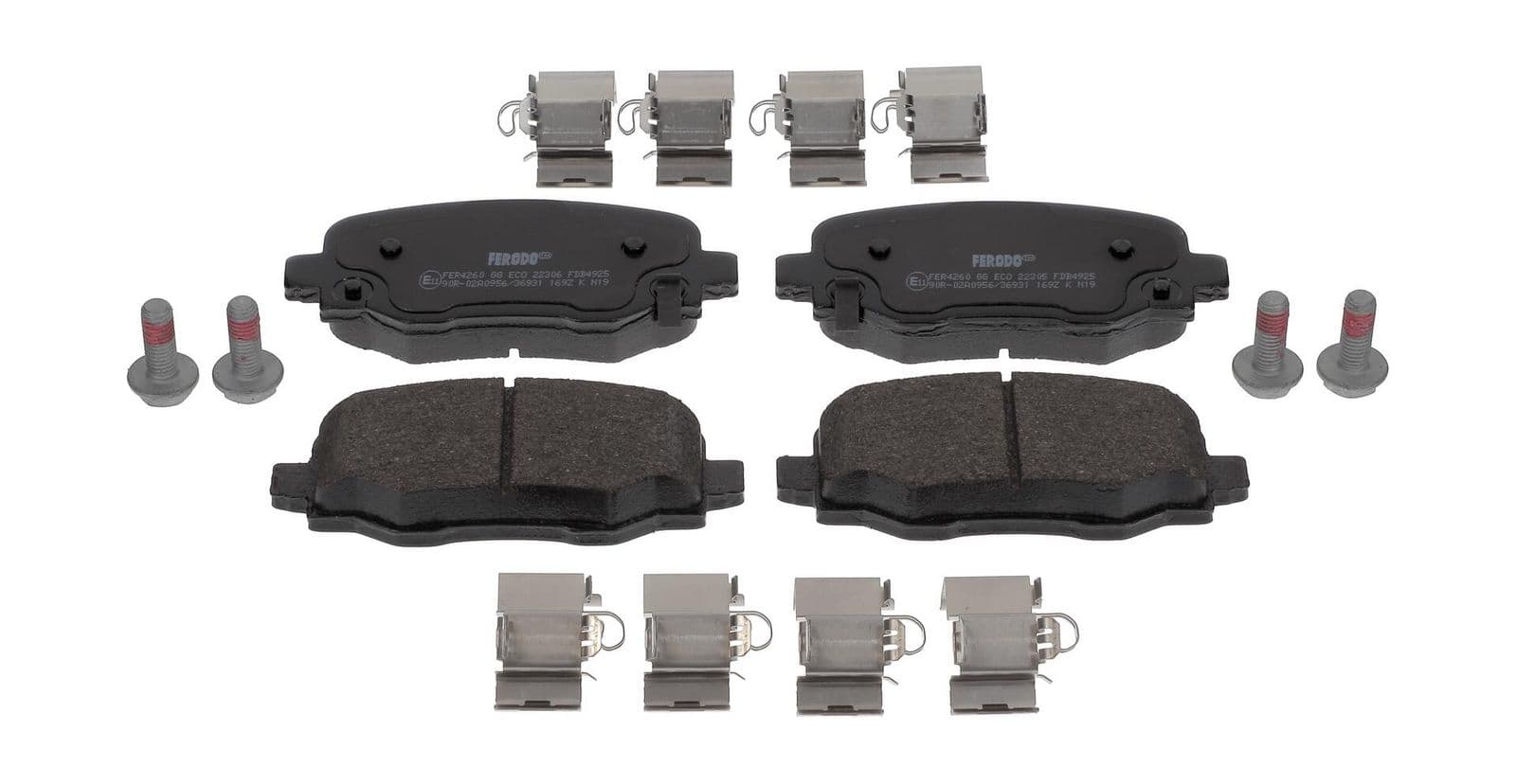 set placute frana,frana disc FERODO PREMIER ECO FRICTION FDB4925