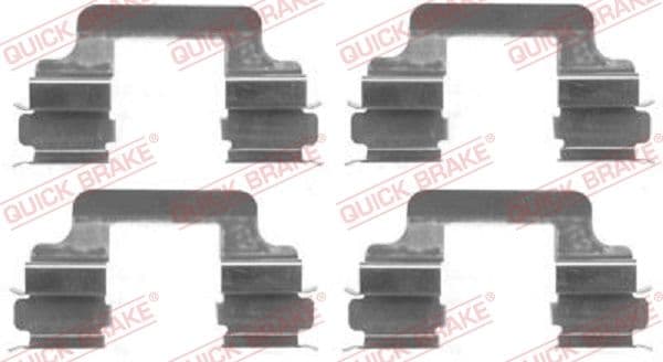Set accesorii, placute frana QUICK BRAKE 109-1610