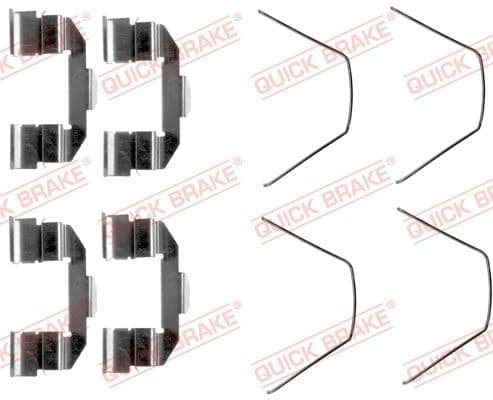 Set accesorii, placute frana QUICK BRAKE 109-1607